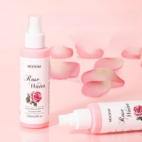 Natural Rose Water Toner  Hydrating Facial Mist SPF 30 - Product showcase