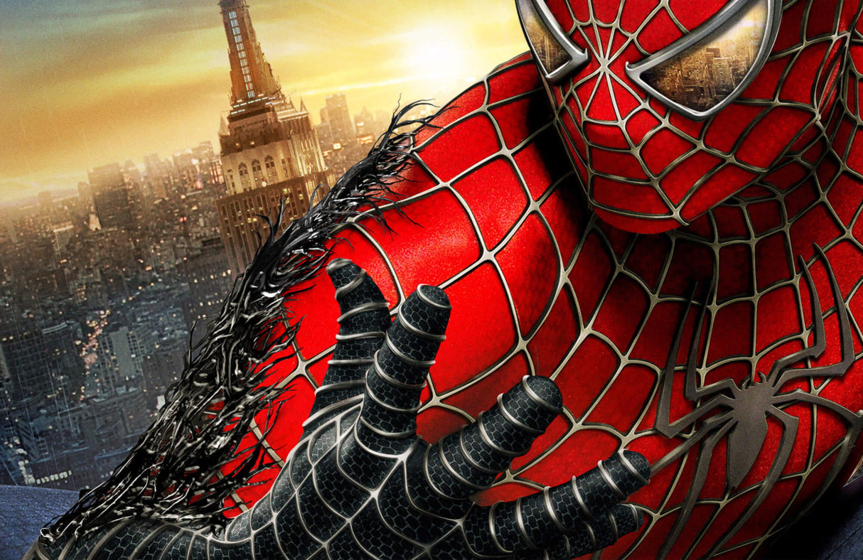 Superhero Mural Wallpaper | Spiderman Red and Black Design