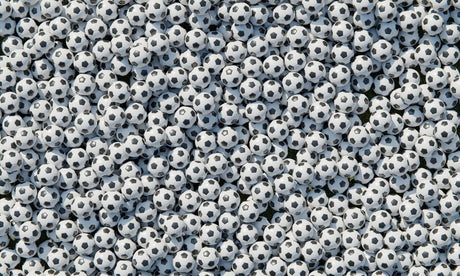 Football Mural Wallpaper | Black and White Soccer Ball Pattern