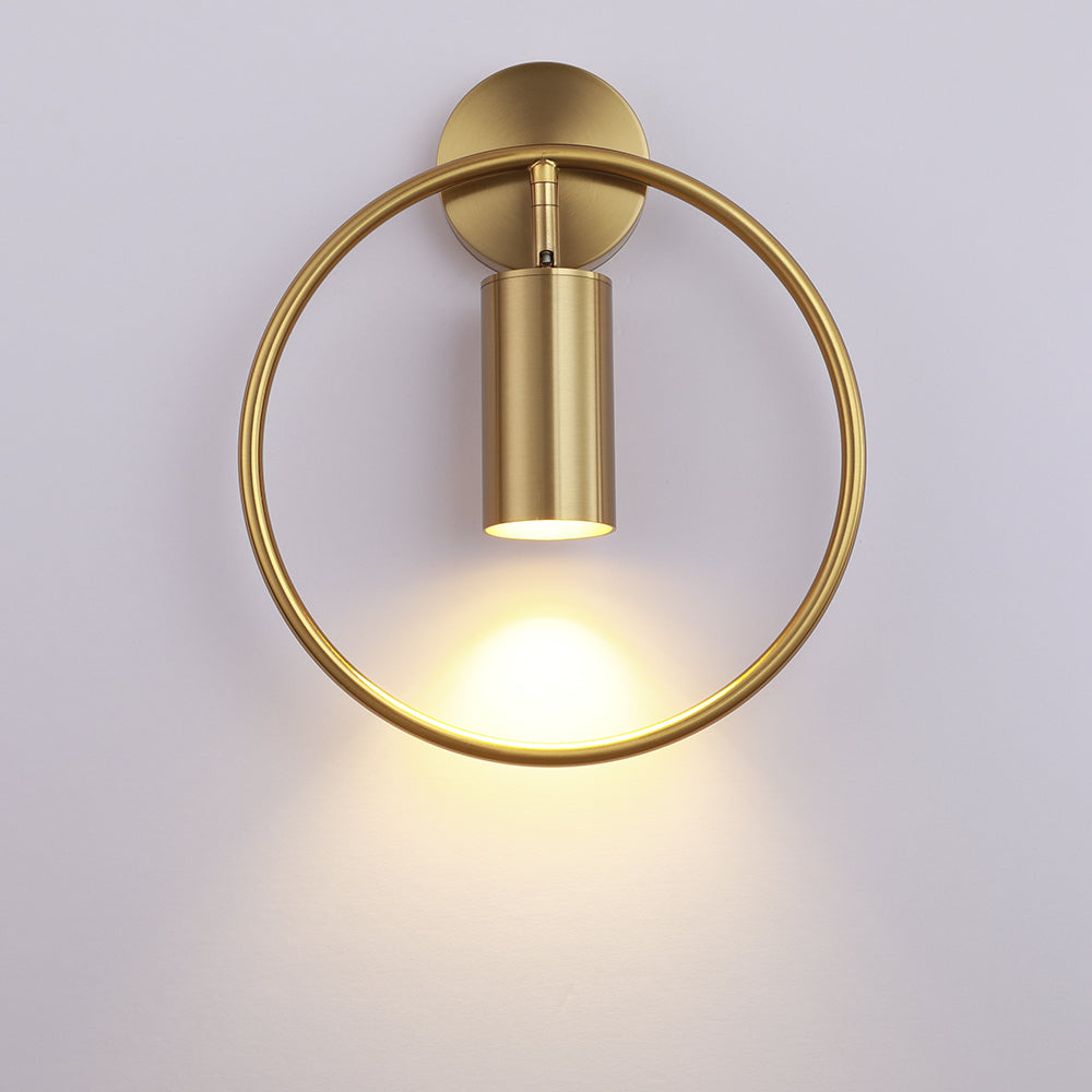 Modern Circle Wall Light  Minimalist Black Metal Design - Product detail 9
