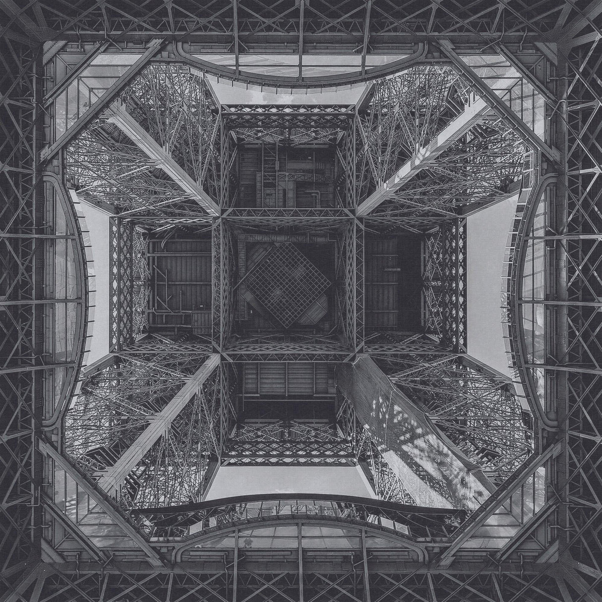 Industrial Mural Wallpaper | Eiffel Tower Geometric View