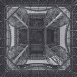 Industrial Mural Wallpaper | Eiffel Tower Geometric View
