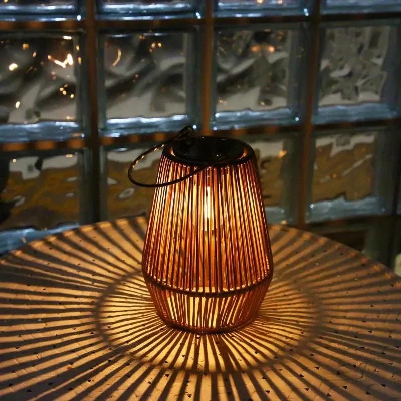 Handwoven Outdoor Lantern  Waterproof Garden Light - Product example
