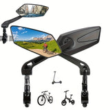 Bicycle Safety Mirrors  360 Rotatable Universal Design - Detailed view
