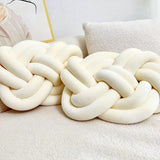 Decorative Knot Cushions  Plush Braided Design - Detailed view