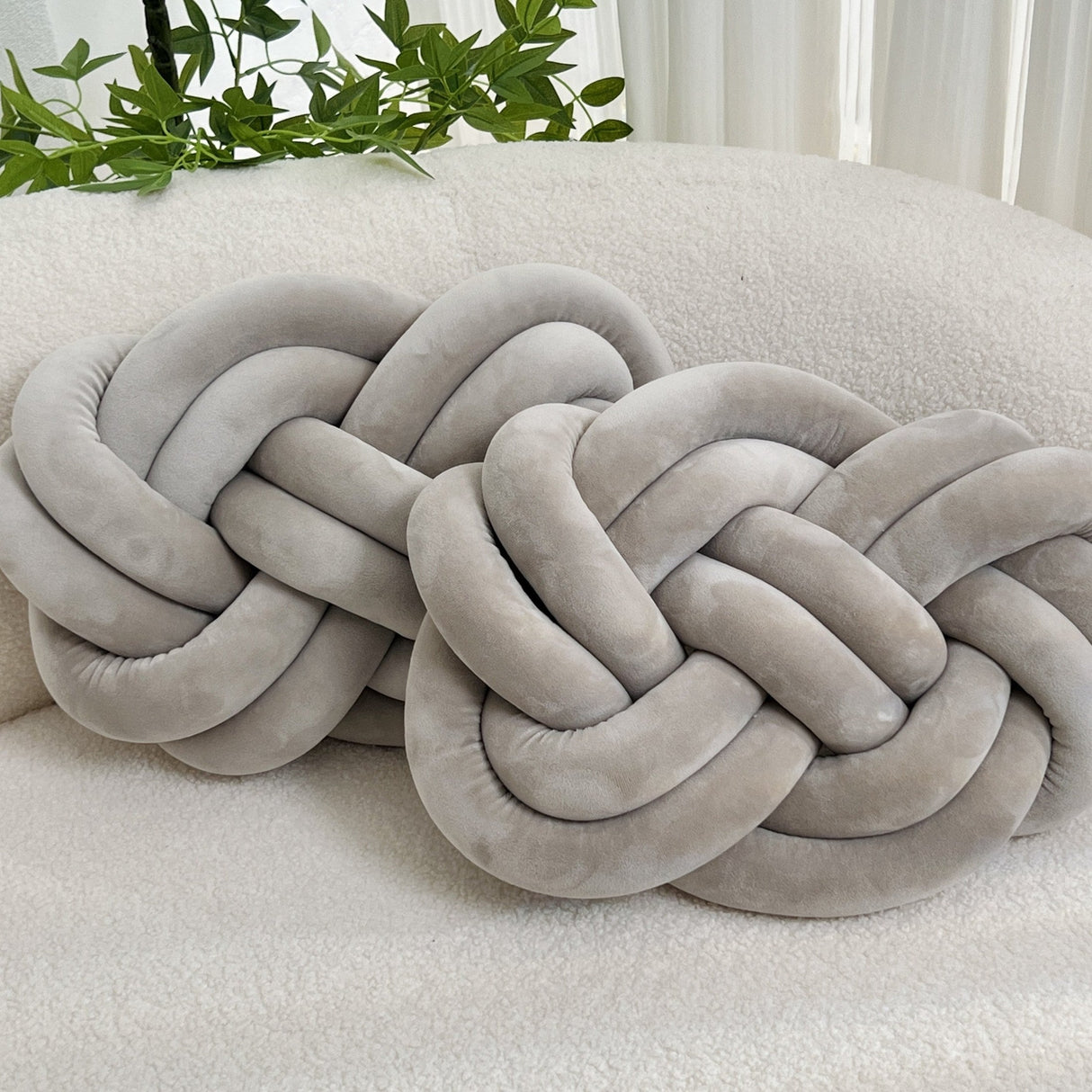 Decorative Knot Cushions  Plush Braided Design - Product detail 22