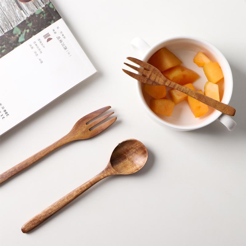 Wooden Serving Set  Natural Burlywood Kitchen Utensils - Product detail 4
