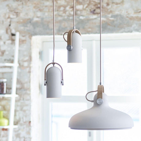 Modern Pendant Light  Black Metal Wood Accent - Product detail 5