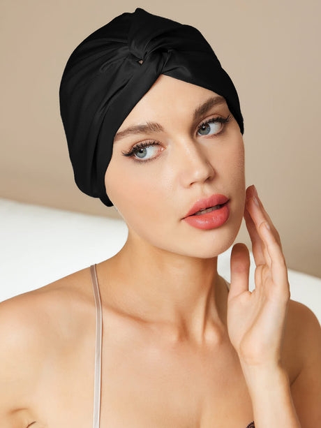 Silk Sleep Cap  Pure Mulberry Silk Hair Protection - Product detail 4