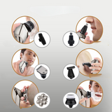 Electric Head Shaver  7-Head Rotary System With Attachments - Detailed view