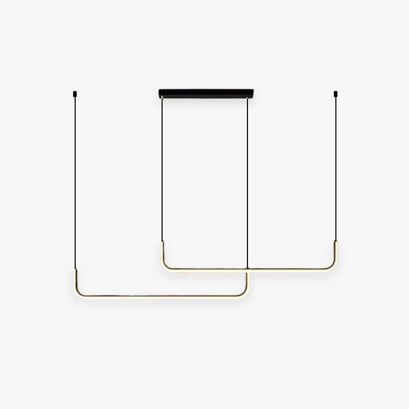 Modern LED Pendant Light  Geometric Linear Design - Product detail 5