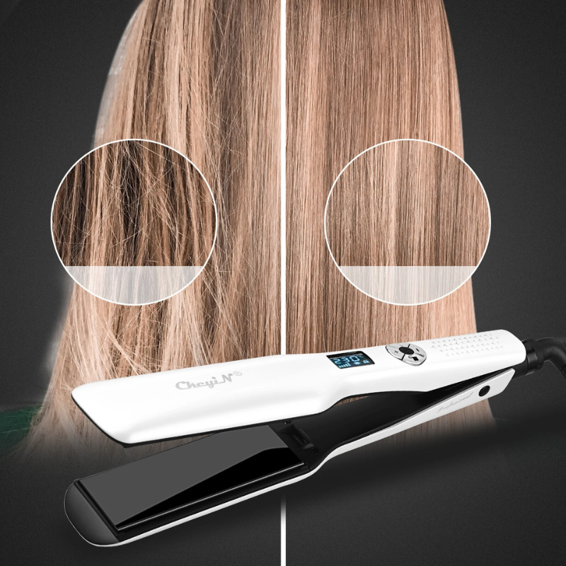 Professional Hair Straightener  Wide Ceramic Plates With LCD Display - Product detail 4
