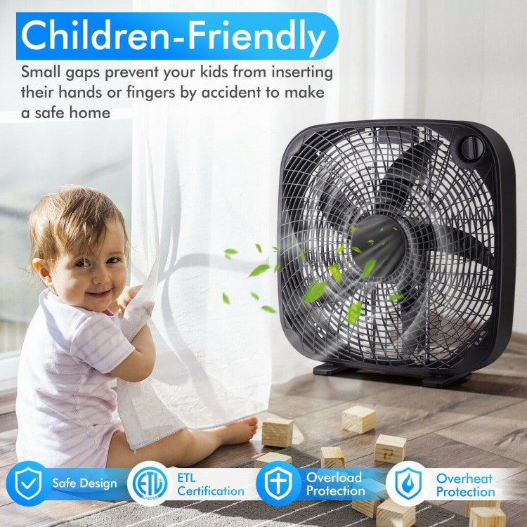 High Power Box Fan  20-Inch 3-Speed Cooling System - Product detail 5