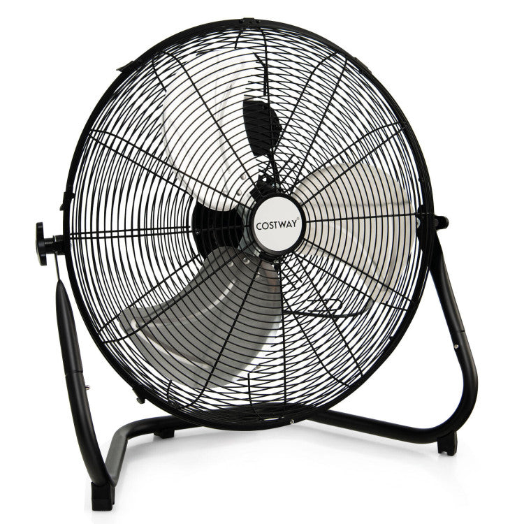 Industrial Floor Fan  20-Inch High Velocity Metal Design - Product showcase