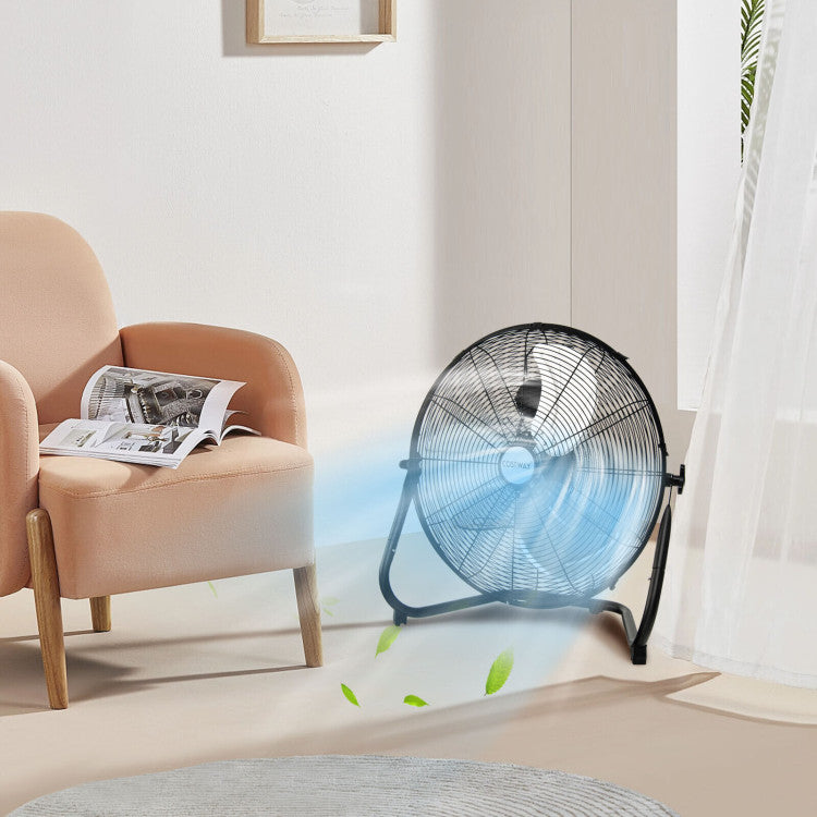 Industrial Floor Fan  20-Inch High Velocity Metal Design - Detailed view