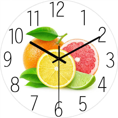 Modern Wall Clock  Neon Numbers Blue Marble Design - Product detail 19