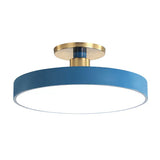 Modern Nordic Ceiling Light  Blue Disc LED Fixture - Product example