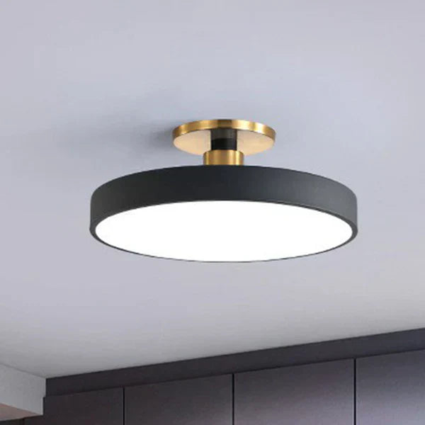 Modern Nordic Ceiling Light  Blue Disc LED Fixture - Product detail 5