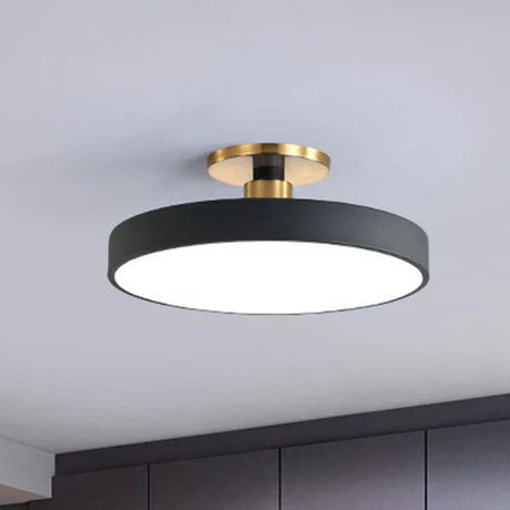 Modern Nordic Ceiling Light  Blue Disc LED Fixture - Product detail 5