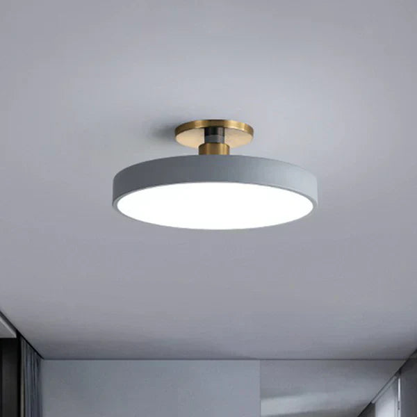 Modern Nordic Ceiling Light  Blue Disc LED Fixture - Product detail 6