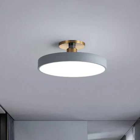 Modern Nordic Ceiling Light  Blue Disc LED Fixture - Product detail 6