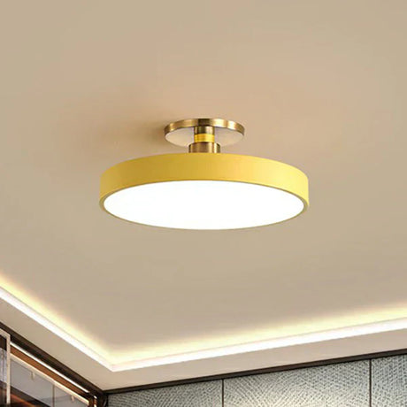 Modern Nordic Ceiling Light  Blue Disc LED Fixture - Product detail 8