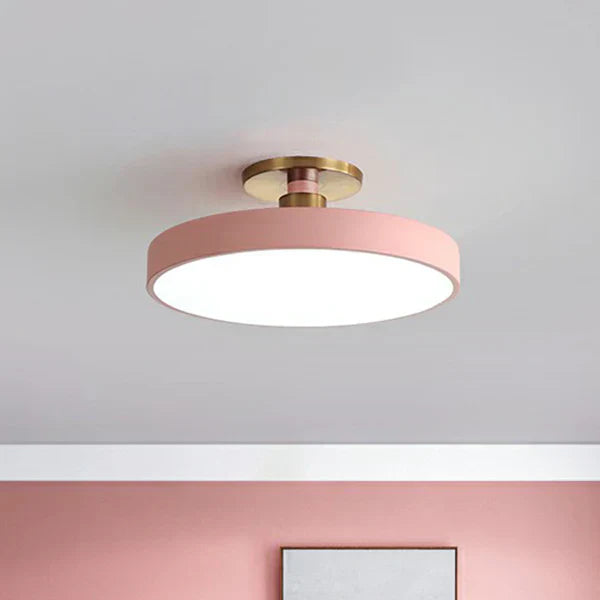 Modern Nordic Ceiling Light  Blue Disc LED Fixture - Product detail 7