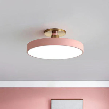 Modern Nordic Ceiling Light  Blue Disc LED Fixture - Product detail 7