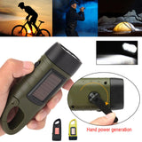 Emergency Hand Crank Flashlight  Solar Powered LED Light - Product showcase