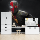 Superhero Mural Wallpaper | Spider-Man Black and Red Design