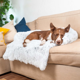 Plush Pet Furniture Protector  Water-Repellent Vegan Fur Bed - Product example