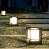 Modern Cube Outdoor Light  Aluminum Garden Pillar Lamp - Product detail 6