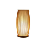 Japanese Table Lamp  Natural Bamboo Slat Design - Product example