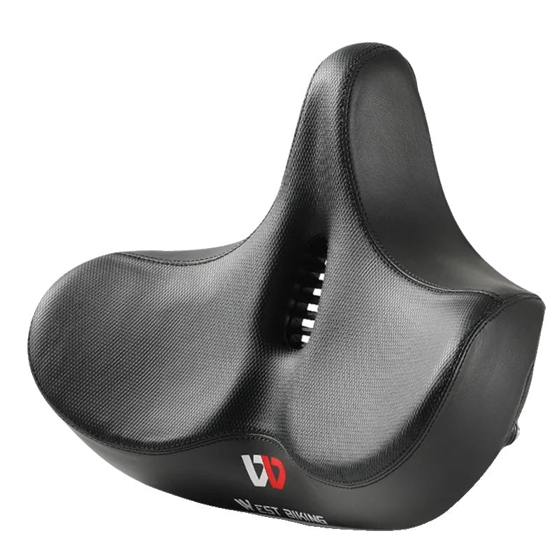 Ergonomic Bicycle Saddle  Wide Cushion Comfort Design - Product showcase