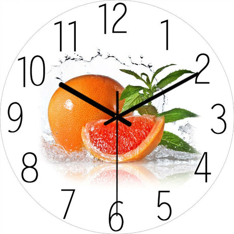 Modern Wall Clock  Neon Numbers Blue Marble Design - Product detail 21