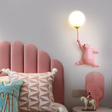 Bear Wall Light  Playful LED Lamp With Balloon - Detailed view