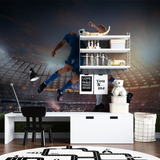 Football Mural Wallpaper | Stadium Match Action Scene