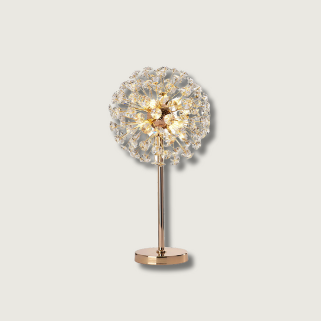 Crystal Table Lamp  Dandelion Sphere Design - Product showcase