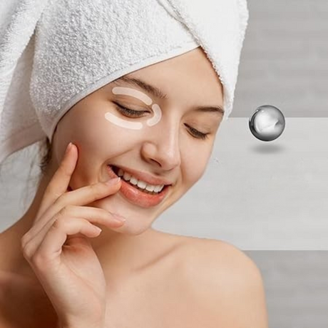 Stainless Steel Eye Roller  Cooling Under-Eye Massage Tool - Product showcase