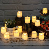 LED Tea Light Set  24 Flameless Candles with Warm Glow - Detailed view