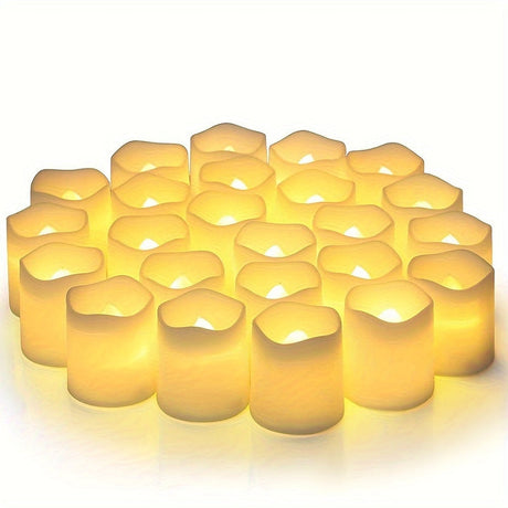 LED Tea Light Set  24 Flameless Candles with Warm Glow - Product detail 5