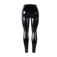 High Waisted Leather Look Leggings  Sculpting Athletic Design - Product example