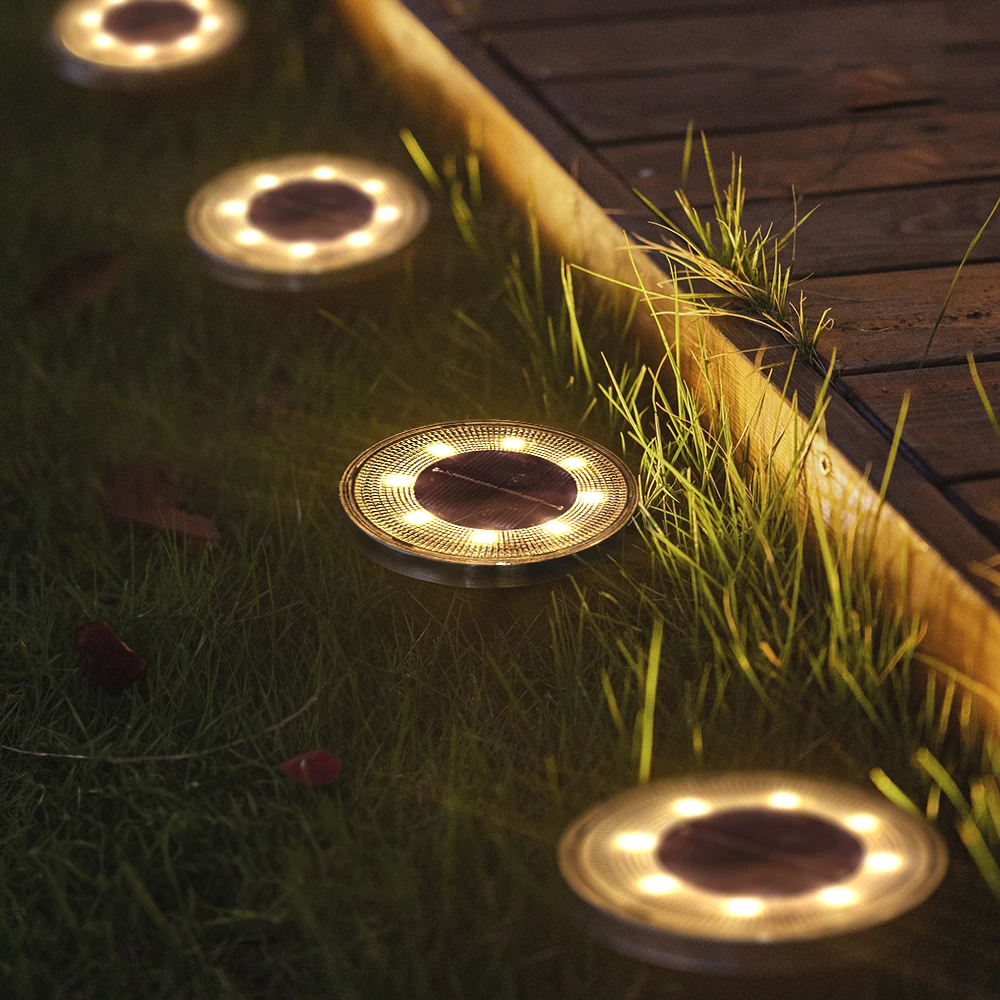 Solar Garden Lights  Warm LED Ground Illumination - Product example