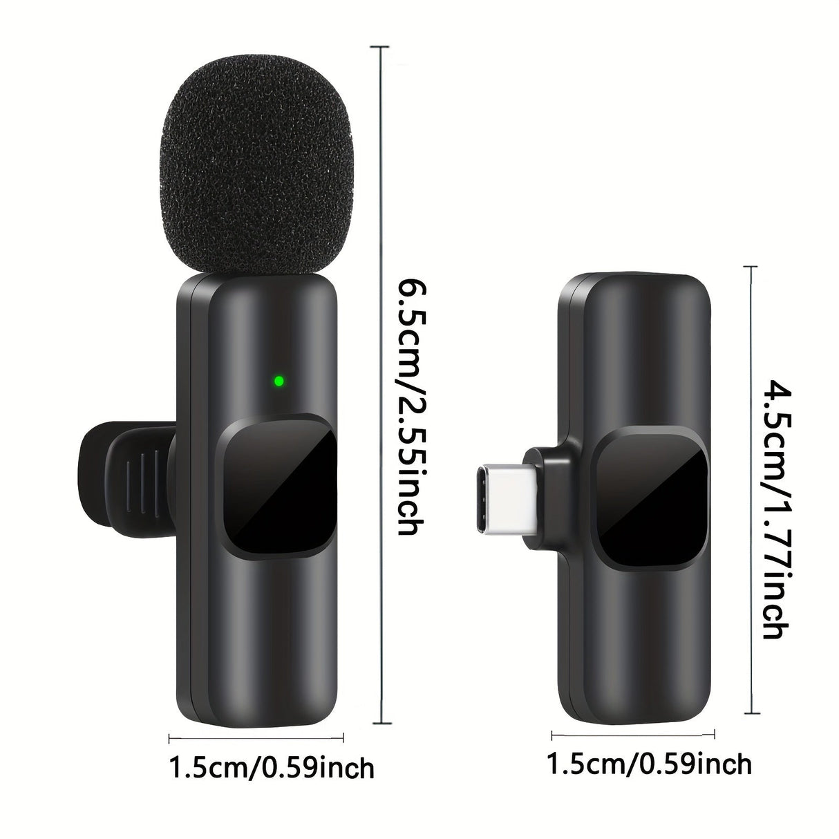 Professional Wireless Microphone  USB-C Lavalier for Content Creation - Product detail 5
