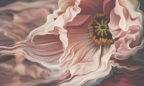 Blumen-Tapete | Großformatige rosa Anemonen-Kunst