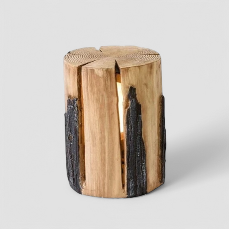 Rustic Tree Stump Light  LED Garden Path Lamp - Product showcase