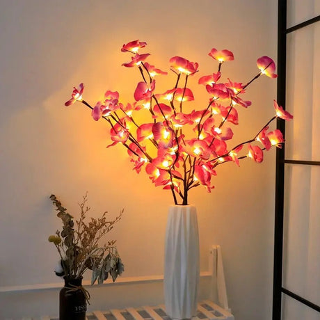 LED Cherry Blossom Branch Light  Warm White Floral Illumination - Product showcase