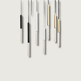 Modern LED Pendant Light  Crystal Aluminum Tube Design - Product showcase