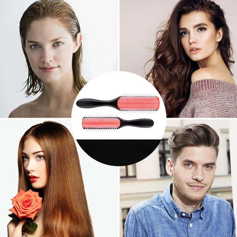 Professional Detangling Brush  9-Row Design for All Hair Types - Product detail 12
