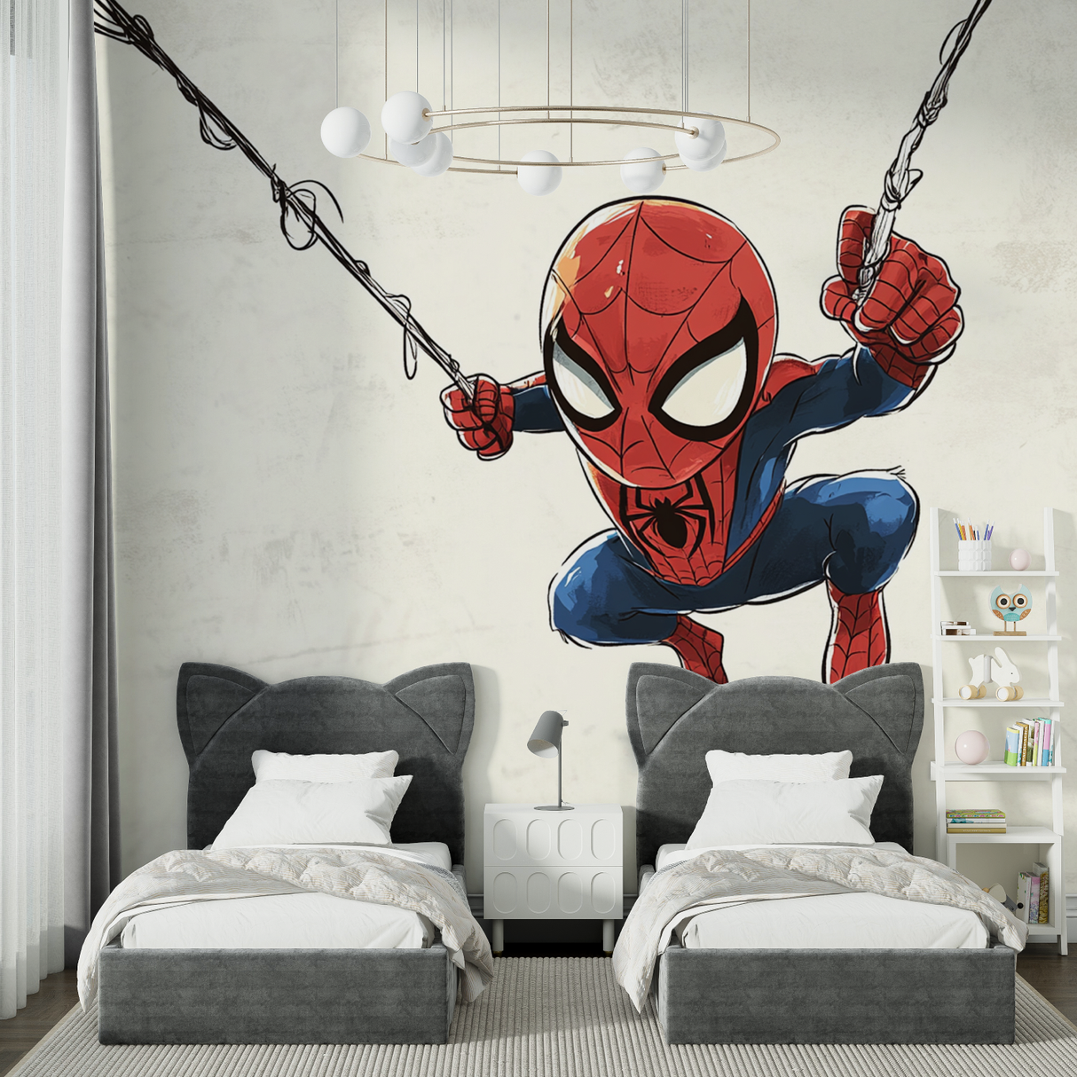 Kids Mural Wallpaper | Spider-Man Comic Hero Design
